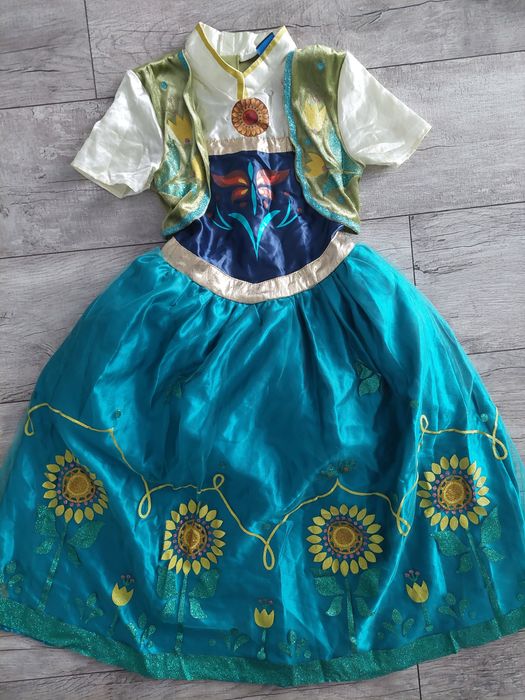 Strój karnawałowy Anna Kraina Lodu r. 122/128