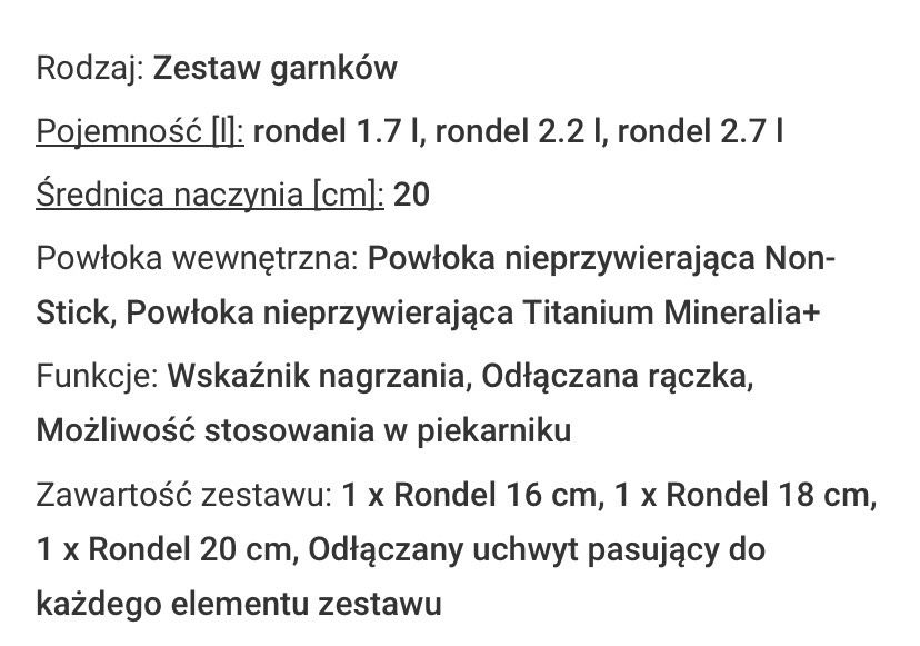 Zestaw garnków Tefal Ingenio XL Force L