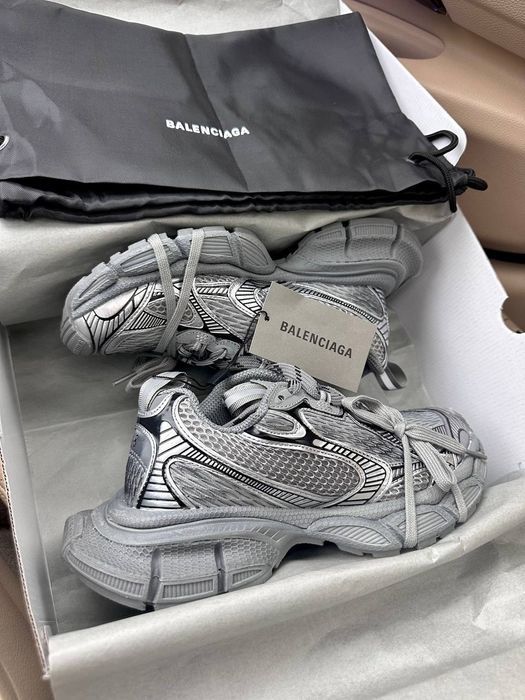 Balenciaga 3XL Grey трендові жіночі кросівки баленсіага на платформі
