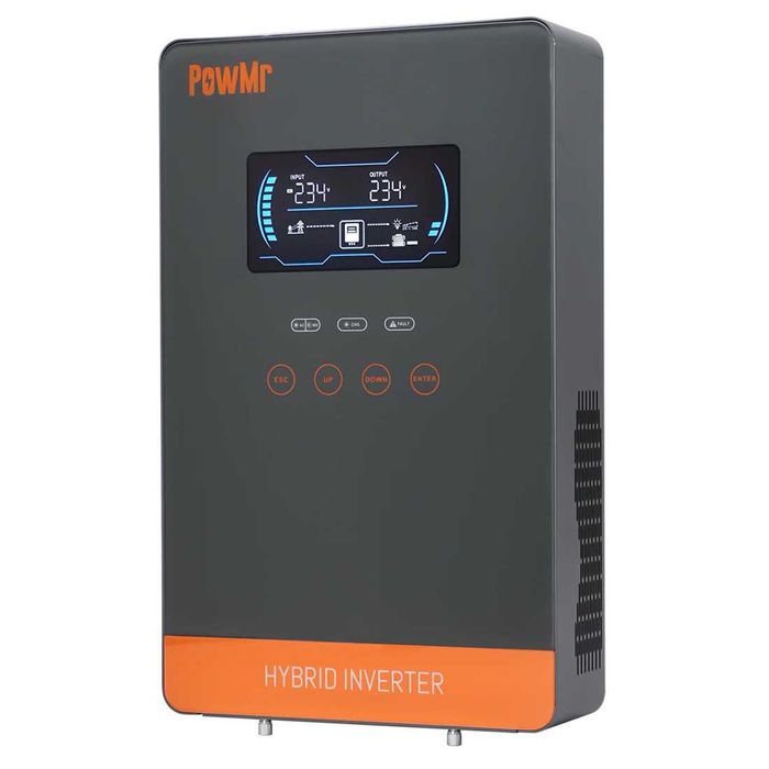 Гібридний інвертор Powmr POW-HVM6.5K-48V-P, 48 В, 6500 Вт (безперебійник, UPS, ДБЖ)