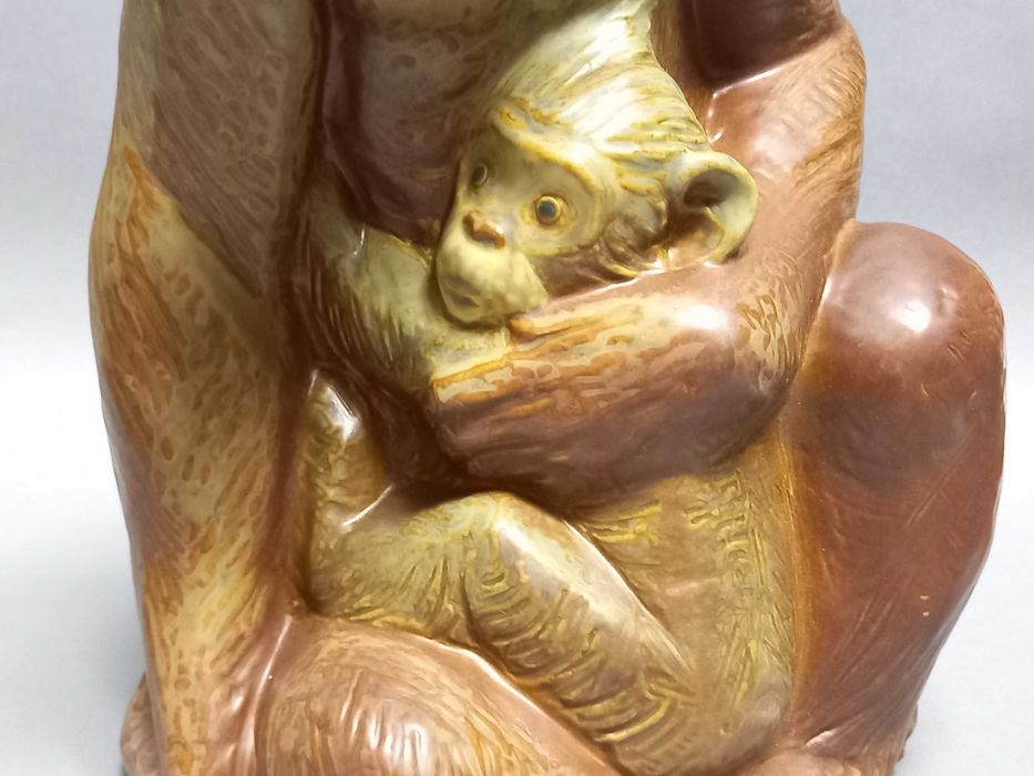 Małpki, figurka Hiszpania Lladro, proj. Juan Huerta 41,5cm