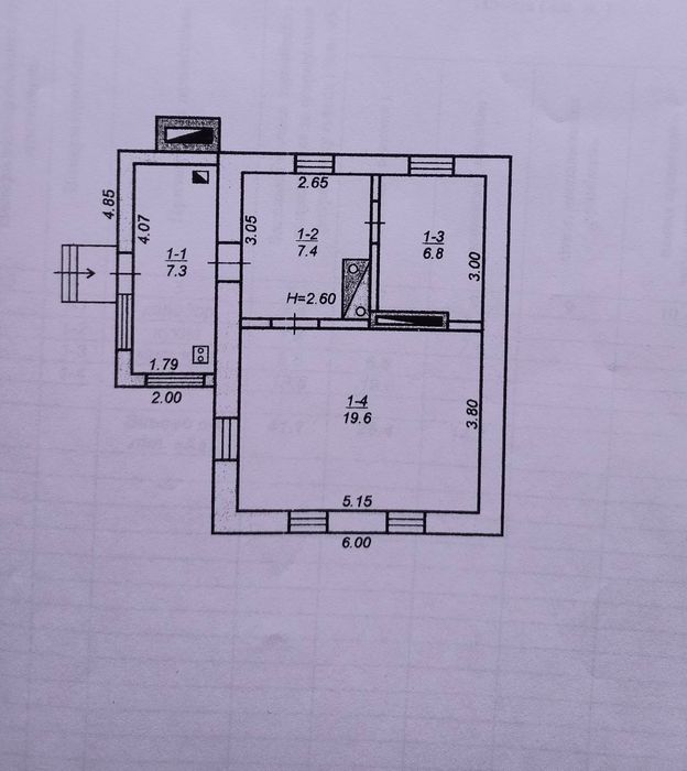Продам дом на 4 ЗАРІЧНОМ.