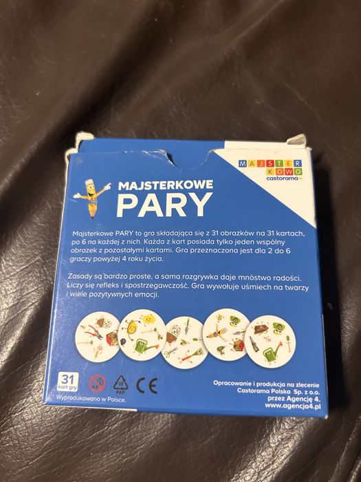 Majsterkowe pary - dobble 31 kart gry