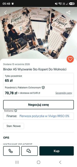 Dwa wyzwania sto kopert