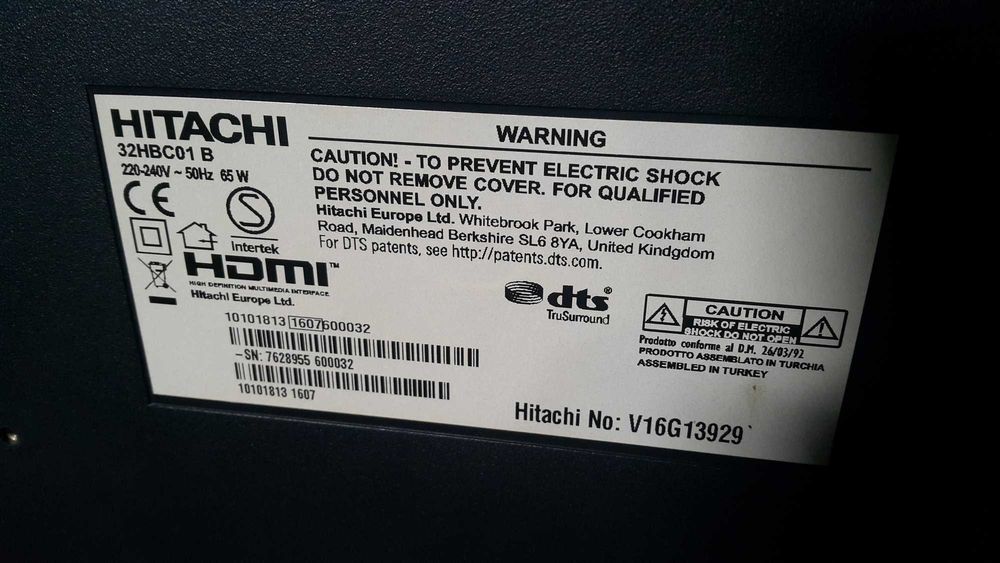 Telewizor 32 cale led Hitachi 32HBC01