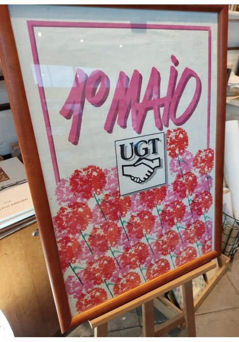 1 de Maio Poster antigo, política