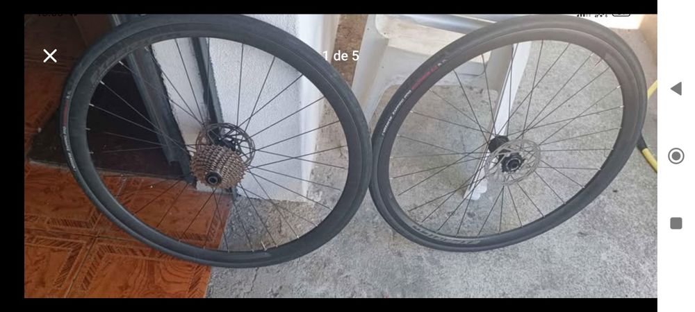 Rodas bicicleta estrada Merida cassete e discos novos