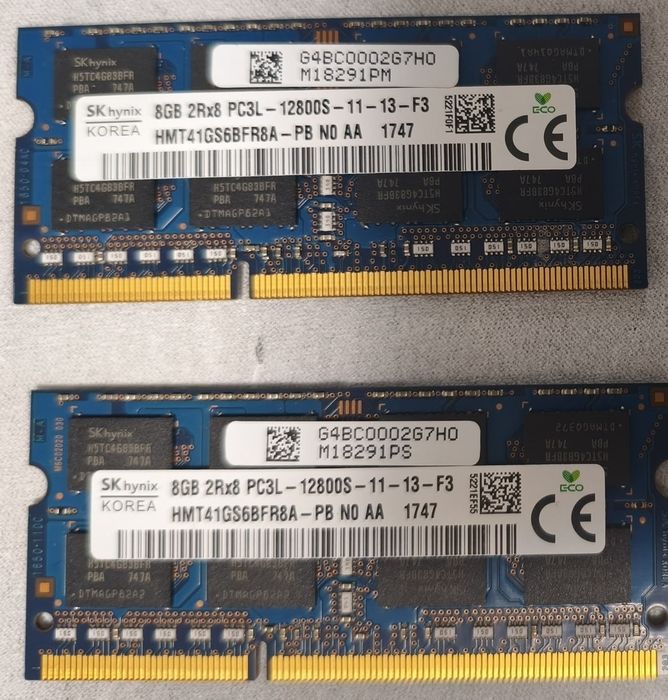 Hynix 16 GB DDR3L 1600 MHz SO-DIMM ноутбук
