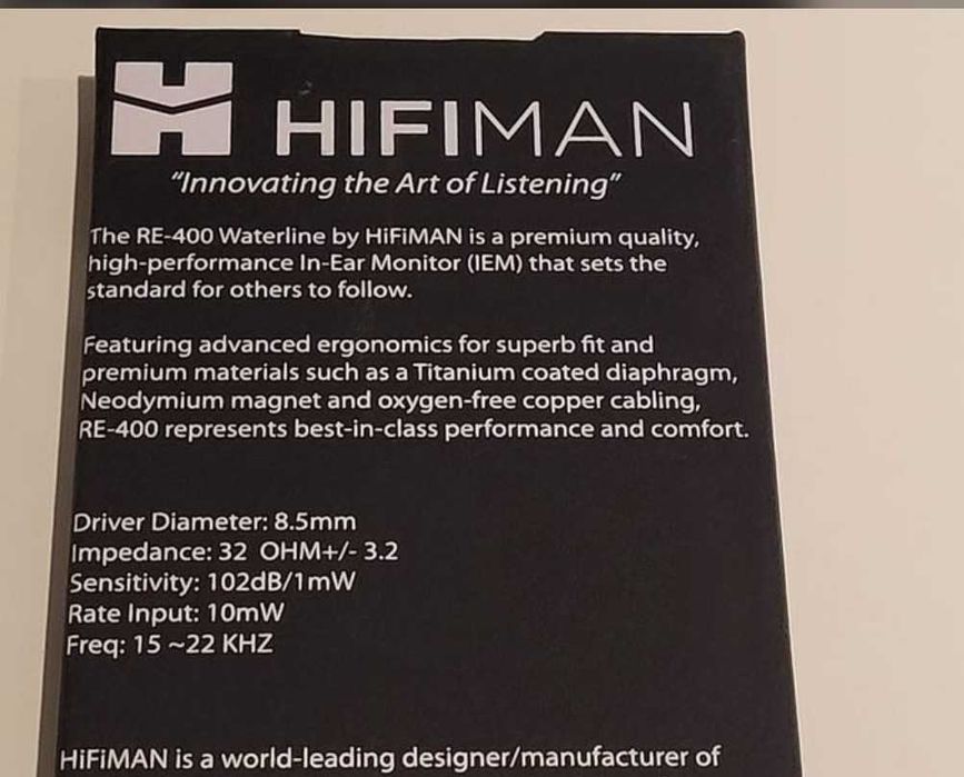 Vendo Earphones com Fios Hifiman RE-400 como novos