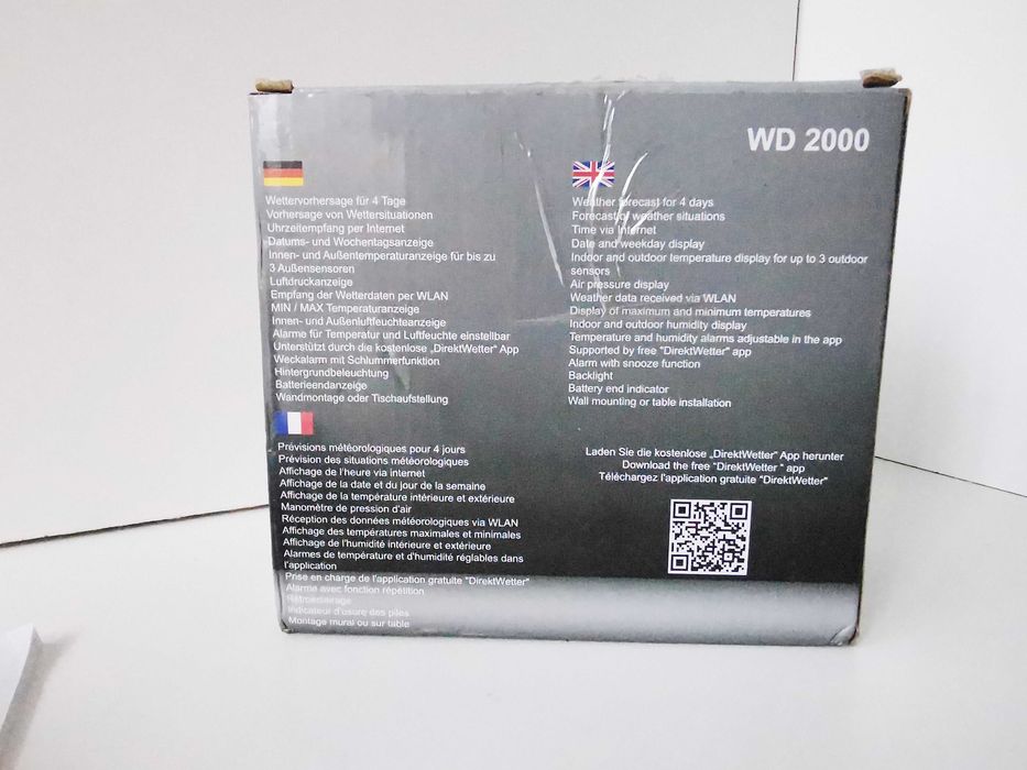 Stacja Pogodowa Technoline WD2000 LCD + Czujnik Wi-Fi Aplikacja