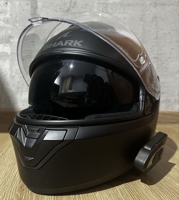 Kask motocyklowy Shark Ridill 2  black mat rozm. S 55-56 cm intercom