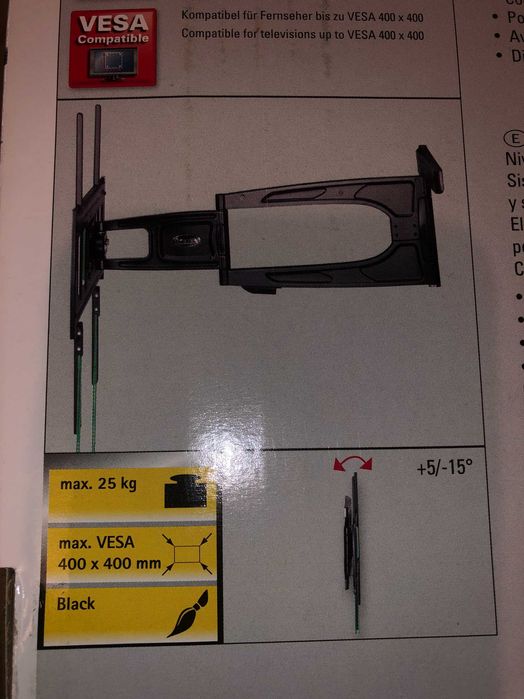 Hama uchwyt ścienny do telewizora Fullmotion (32–56 cali), max 25 kg