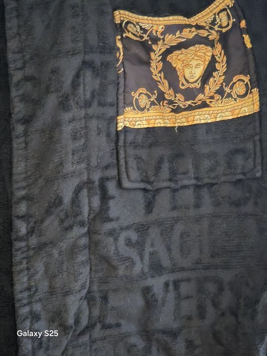 Szlafrok Versace Home XL i L– czarny, złote Barocco