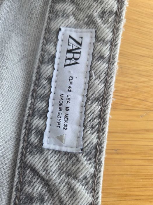 Szare jeansy Zara rozm 42