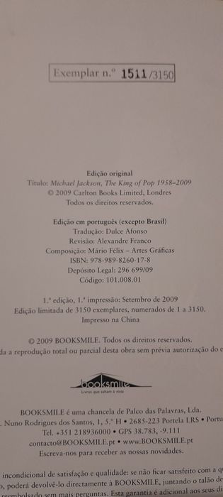 Michael Jackson, o REI da POP, edição Limitada e Numerada...NOVO