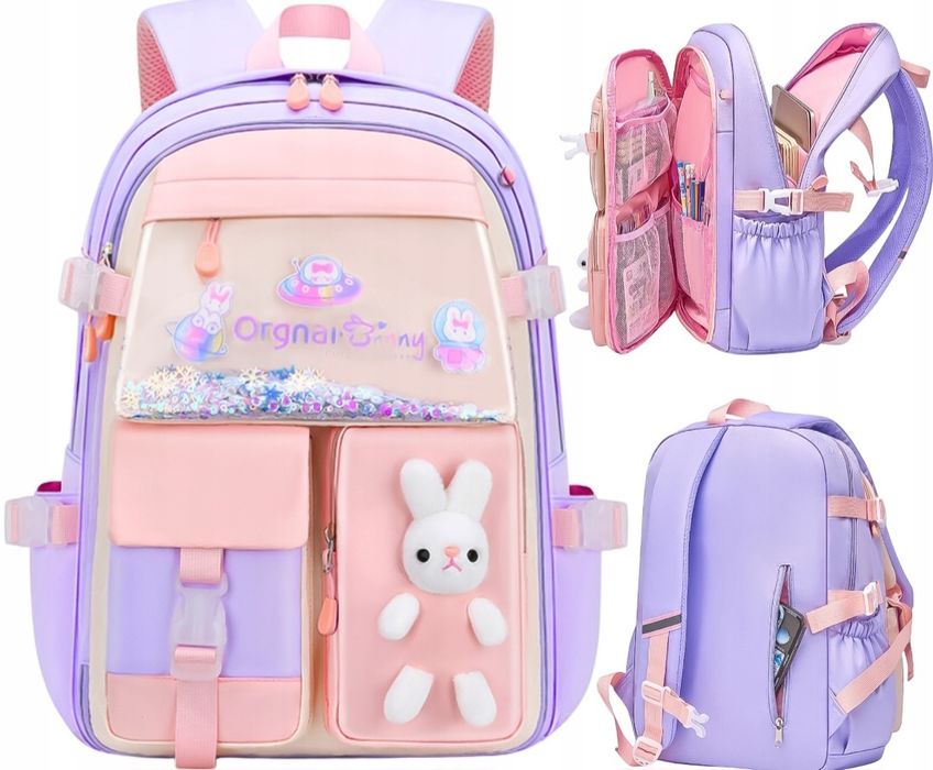 Plecak Szkolny dla Dziewczynki Tornister Odblask