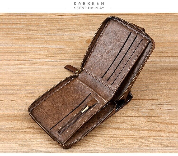 Brązowy męski portfel