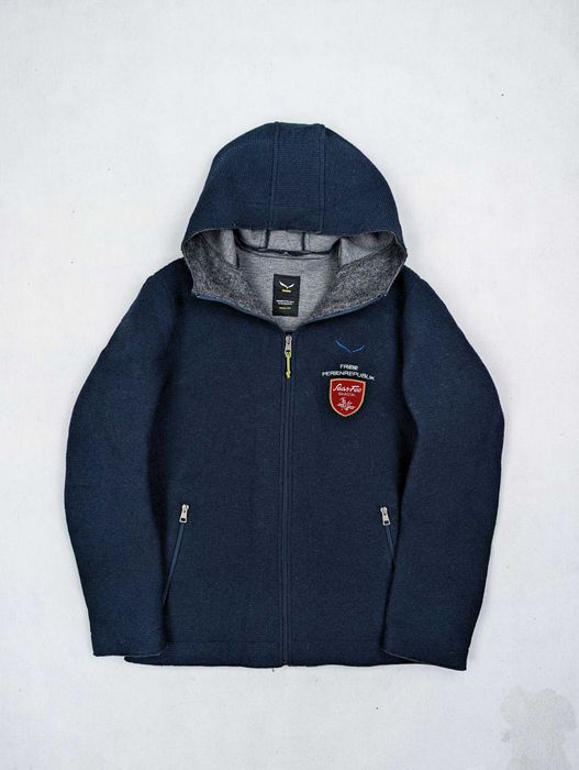 Salewa granatowa kurtka sarner full zip hoody L