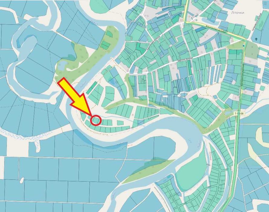 Участок 12 сот под жилую застройку, 2-я линия от р. Любич, с. Литочки