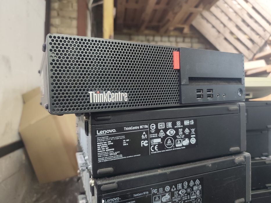 1600грн ПК Lenovo ThinkCentre M710S Sff Celeron G3900-G3930/0/0 4USB, 2DisplayPort, 1VGA, 1COM, 1LAN, 1 PS2
