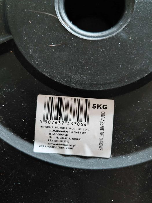 Obciążenia betonowe 5kg