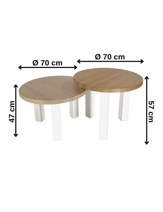 Stolik kawowy dębowy antik