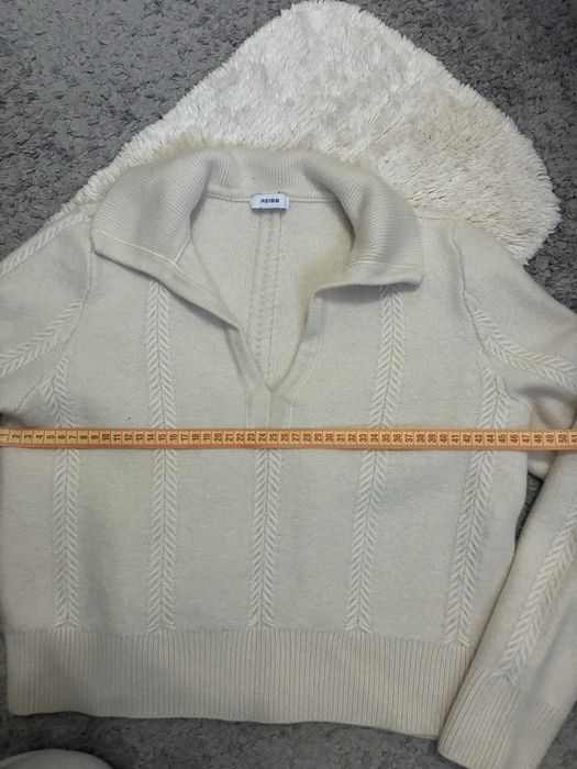 Светр, кофта молочного кольору з вовни Reiss