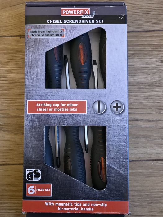 Zestaw Śrubokretow do dłutowania Zestaw wkrętaków Powerfix Profil line