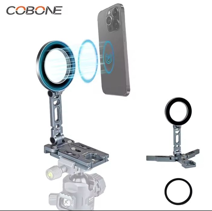 Магнітна підставка для смартфона 3 Види Aluminium