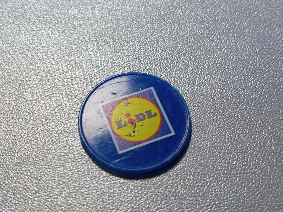 Moeda ficha Lidl carrinho de compras