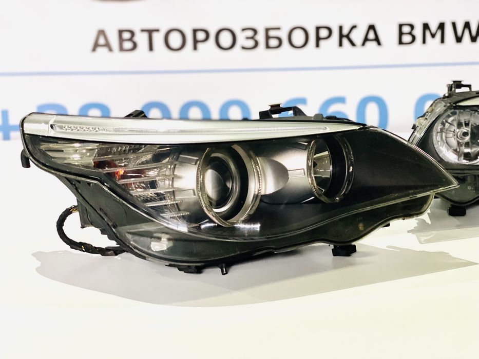 Фари BMW E60 E61 Рестайлінг Галоген з Лінзою Фара Права Ліва Е60 Е61