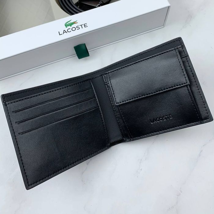 Мужской набор ремень и кошелек lacoste чоловічий ремінь