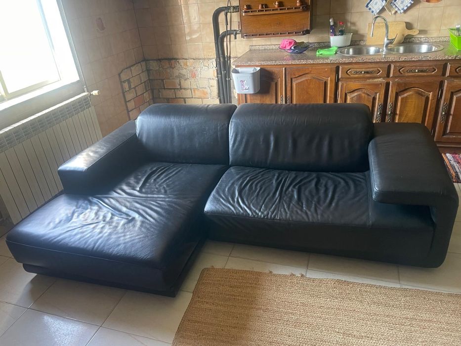Sofá em Pele genuína