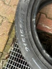 Witam sprzedam opony letnie o rozmiarze 215/55 r17
