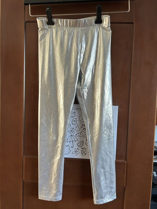 H&M leginsy srebne roz.128