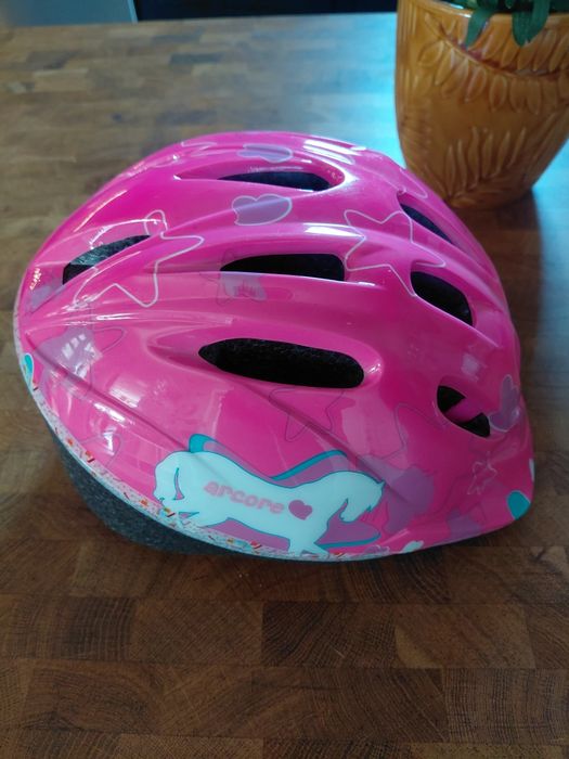 Kask arcore 47-50. Różowy.