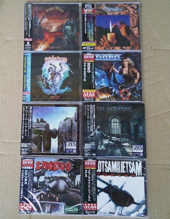 Angel Witch, Doro, Dream Theater, Exodus, Iron Maiden, Loudness, Metal Church... CD's