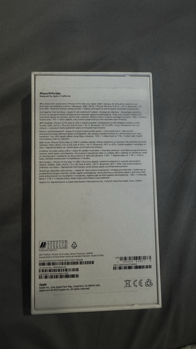 Iphone 15 pro max 256 gb