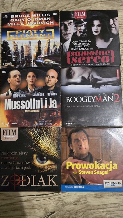 Filmy DVD zestaw 15 szt.