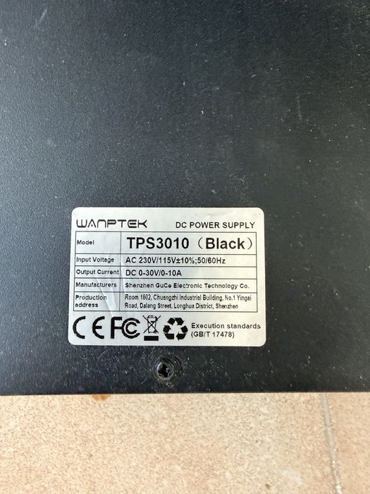Fonte de Alimentação WANPTEK TPS3010 30V 10A