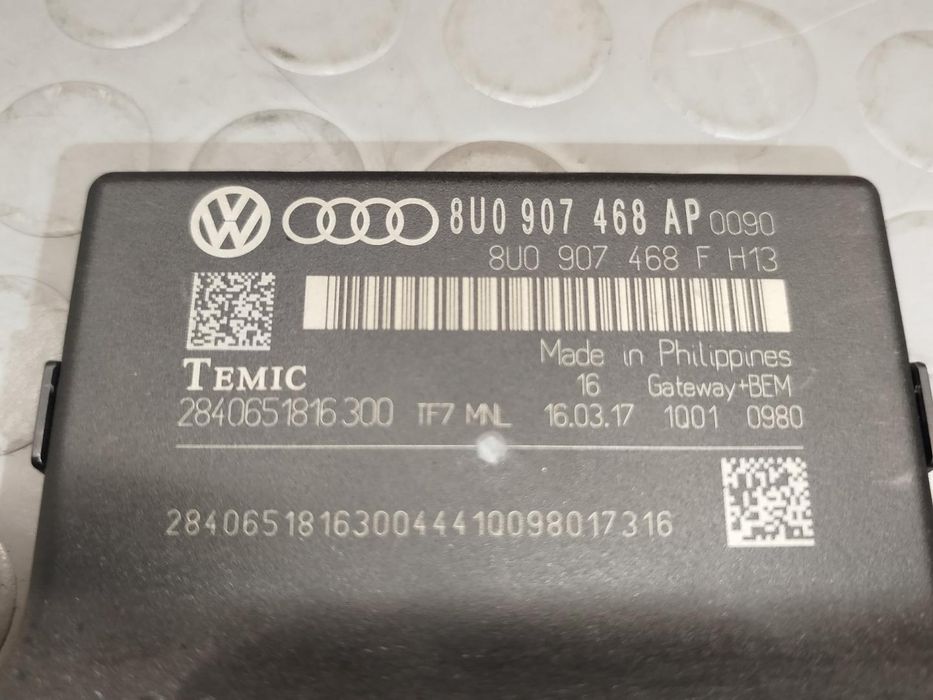módulo eletrónico audi A1 sportback 8XF