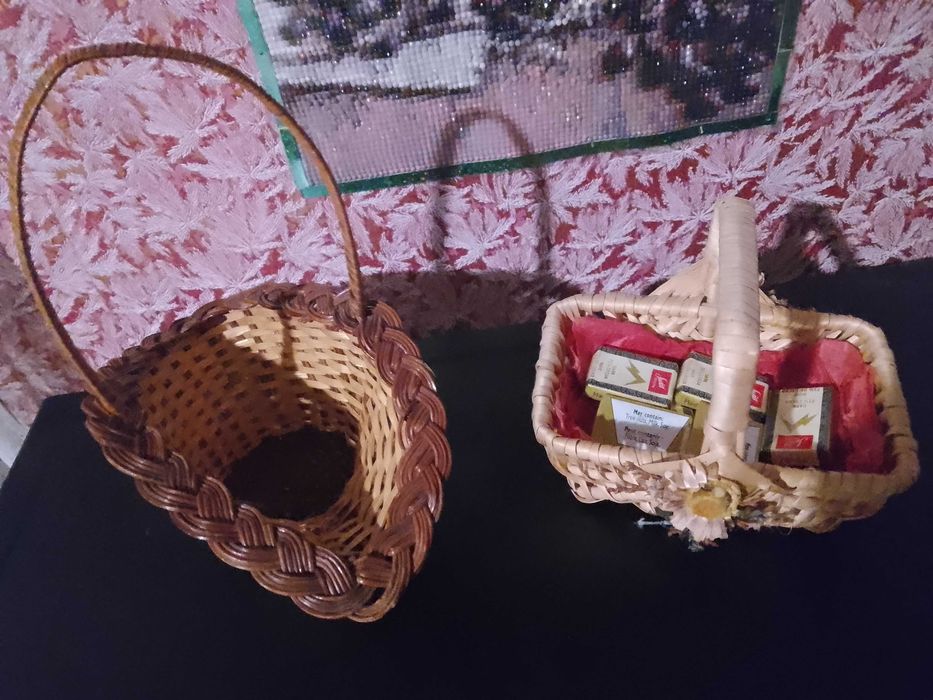 Плетеные корзинки  натур. лоза