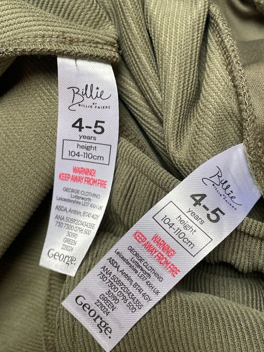 104 110 George Billie Faiers komplet prążkowany tshirt joggersy khaki