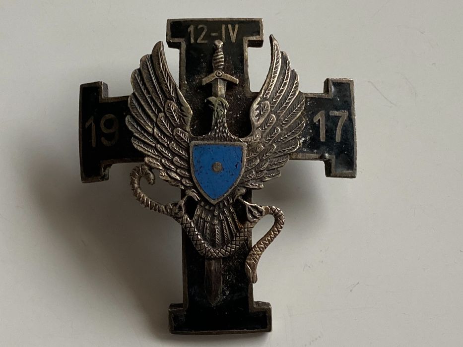 Odznaka pułkowa Polska 1917 , emalia Odznaczenie