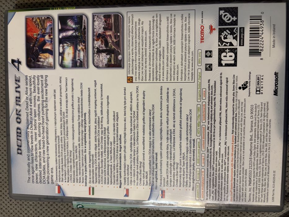 Dead Or Alive 4 Gra Na Xbox 360