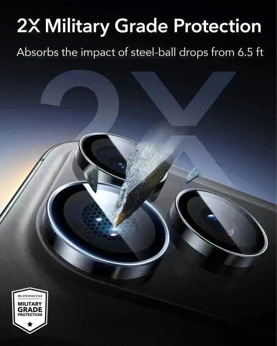 Protetor de Lente de Câmera ESR Iphone 17 pro max até 14 pro max