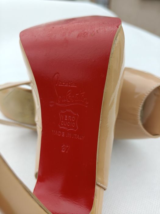 Buty na obcasie obcasy szpilki Christian Louboutin rozmiar 37 skóra