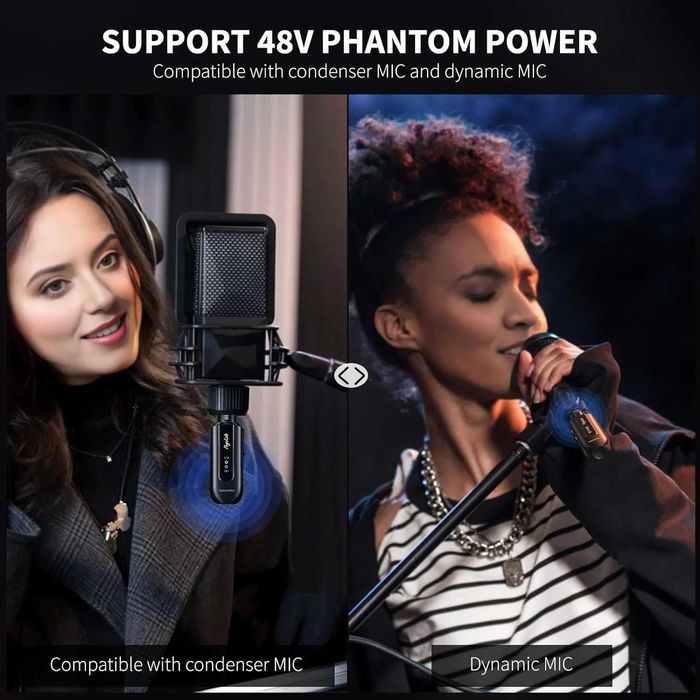 POGOLAB BKW-X1 Wireless Microphone Transmitter Receiver 2.4Ghz