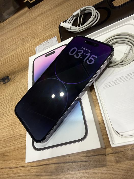 Okazja!! 100% kondycja!! Iphone 14pro Max!! Super stan!