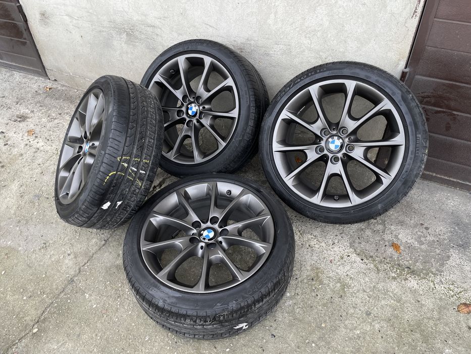 (96)Koła, Felgi 5x120 18” Oryginał BMW f30, Grafit